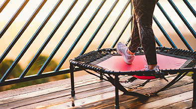 Jumping on Mini Trampoline Cure Cancer - Mobile