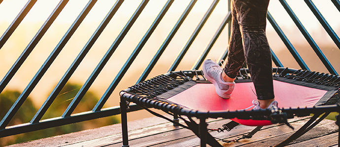 Jumping on Mini Trampoline Cure Cancer - Tablet